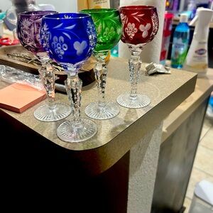 RARE - Nachtmann Crystal Wine Glass - SET OF 4